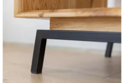 Tavolino da salotto moderno in rovere massello naturale