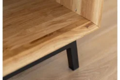 Tavolino da salotto moderno in rovere massello naturale