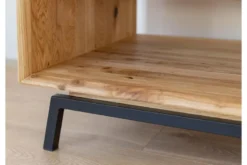 Tavolino da salotto moderno in rovere massello naturale