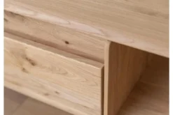Tavolino da soggiorno moderno legno massello di rovere oliato