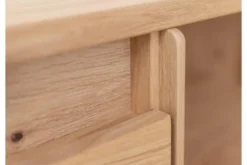 Tavolino da soggiorno moderno legno massello di rovere oliato