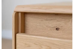 Tavolino da soggiorno moderno legno massello di rovere oliato