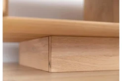 Tavolino da soggiorno moderno legno massello di rovere oliato