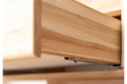 Tavolino da soggiorno moderno legno massello di rovere oliato