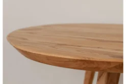 Tavolino rotondo rovere massello naturale 70 cm ORBETELLO
