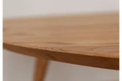 Tavolino rotondo rovere massello naturale 70 cm ORBETELLO