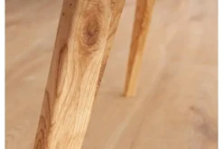 Tavolino rotondo rovere massello naturale 70 cm ORBETELLO