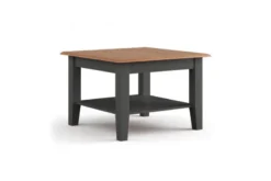 Tavolino shabby chic pino massello grafite piano color rovere