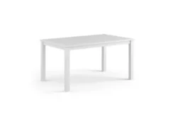 Tavolo allungabile in legno massello di pino bianco shabby chic