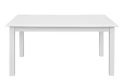 Tavolo allungabile in legno massello di pino bianco shabby chic