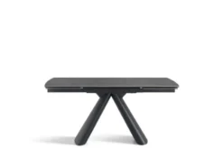 Tavolo allungabile 10 posti 160/240 cm effetto marmo grigio OBSIDIAN