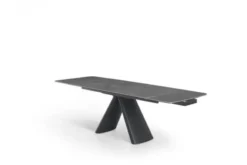 Tavolo allungabile 10 posti 160/240 cm effetto marmo grigio OBSIDIAN