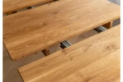 Tavolo allungabile rotondo in rovere massello da 90 cm a 190 cm Orbetello