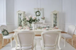 Tavolo classico avorio in legno allungabile 180x100 BELLA 932