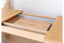 Tavolo da pranzo allungabile in rovere massello da 140 a 230 cm LANCIANO