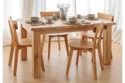 Tavolo da pranzo allungabile in rovere massello da 140 a 230 cm LANCIANO