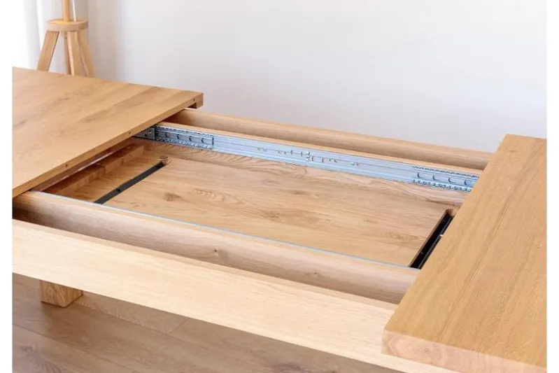 Tavolo da pranzo allungabile in rovere massello da 200 a 290 cm LANCIANO