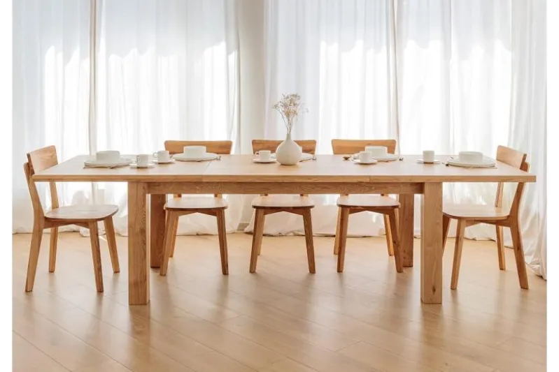 Tavolo da pranzo allungabile legno massello di rovere da 180x90 a 270x90 GROSSI