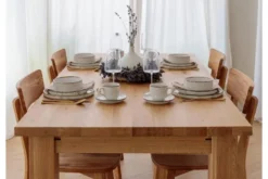 Tavolo da pranzo allungabile legno massello di rovere da 180x90 a 270x90 GROSSI