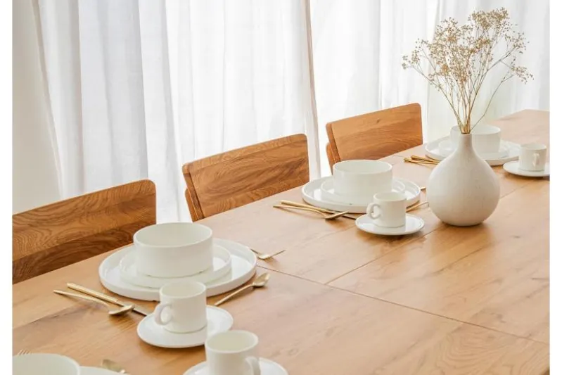 Tavolo da pranzo allungabile legno massello di rovere da 180x90 a 270x90 GROSSI