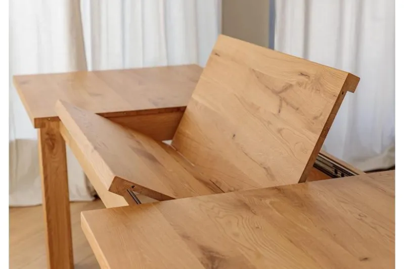Tavolo da pranzo allungabile legno massello di rovere da 180x90 a 270x90 GROSSI