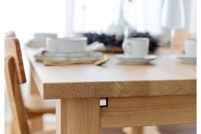 Tavolo da pranzo allungabile legno massello di rovere da 180x90 a 270x90 GROSSI
