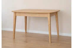 Tavolo da pranzo allungabile rettangolare in rovere massello da 120 a 165 cm Orbetello