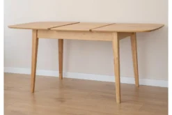Tavolo da pranzo allungabile rettangolare in rovere massello da 120 a 165 cm Orbetello