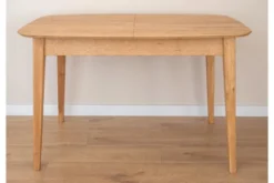 Tavolo da pranzo allungabile rettangolare in rovere massello da 120 a 165 cm Orbetello