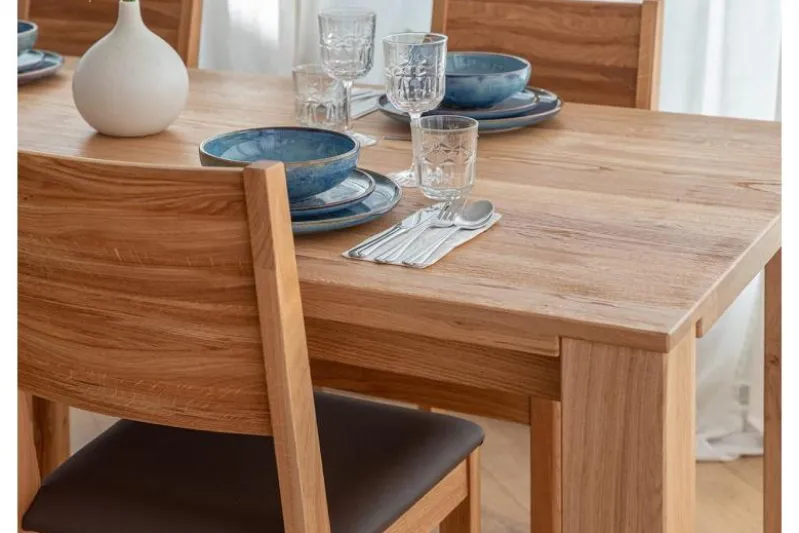 Tavolo legno massello di rovere naturale 90x140 GAIA