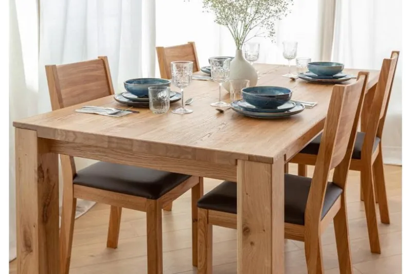 Tavolo legno massello di rovere naturale 90x140 GAIA