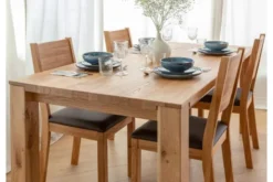 Tavolo legno massello di rovere naturale 90x180 GAIA