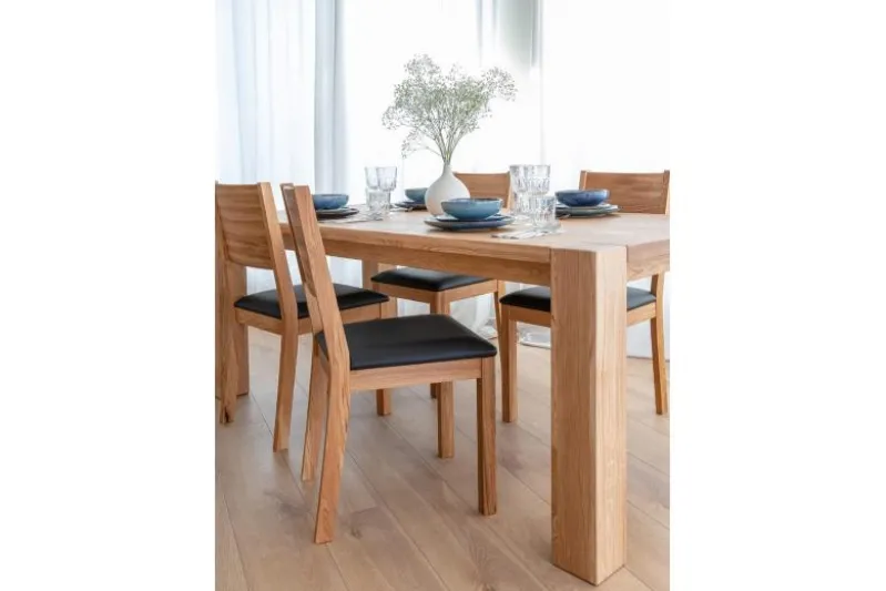 Tavolo legno massello di rovere naturale 140x90 SIENA