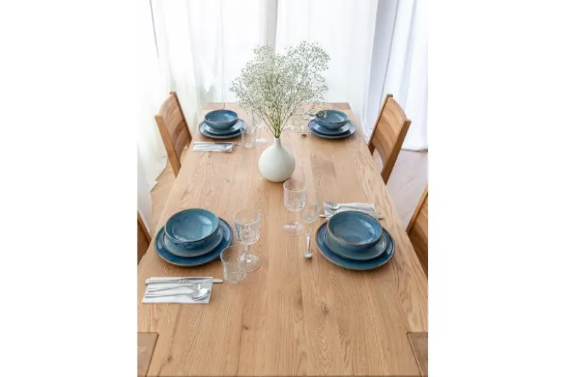 Tavolo legno massello di rovere naturale 140x90 SIENA