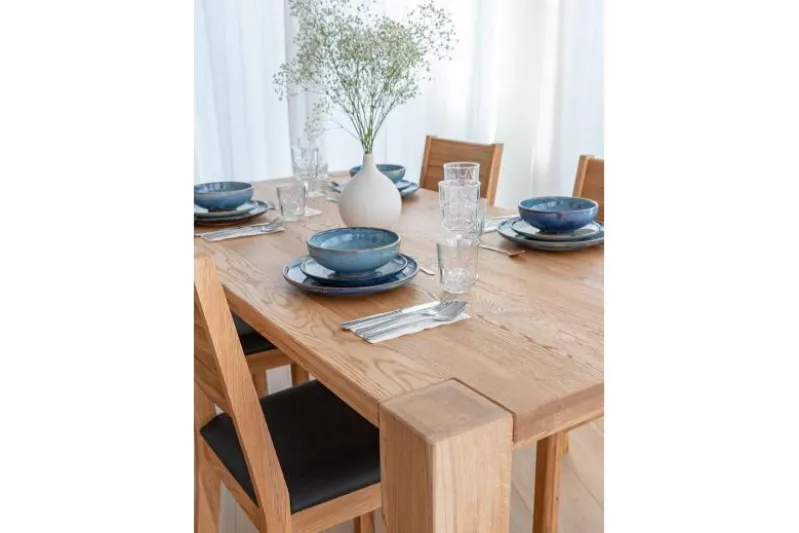 Tavolo legno massello di rovere scortecciato 90x180 SIENA