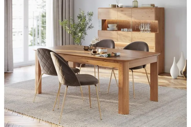 Tavolo 6 persone rettangolare rovere massello oliato 180 x 100