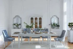 Tavolo provenzale allungabile in legno bianco Princess 828