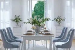 Tavolo provenzale allungabile in legno bianco Princess 828