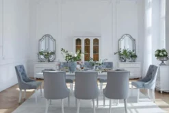 Tavolo provenzale allungabile in legno bianco Princess 828