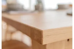 Tavolo rettangolare allungabile in rovere massello da 180 a 270 cm LANCIANO