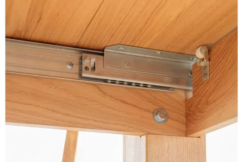 Tavolo rettangolare allungabile in rovere massello da 180 a 270 cm LANCIANO