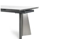 Tavolo rettangolare allungabile 12 posti 200/280 cm effetto marmo bianco NEXUS