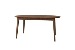 Tavolo rotondo allungabile da 110 cm a 160 cm rovere tabacco Orbetello