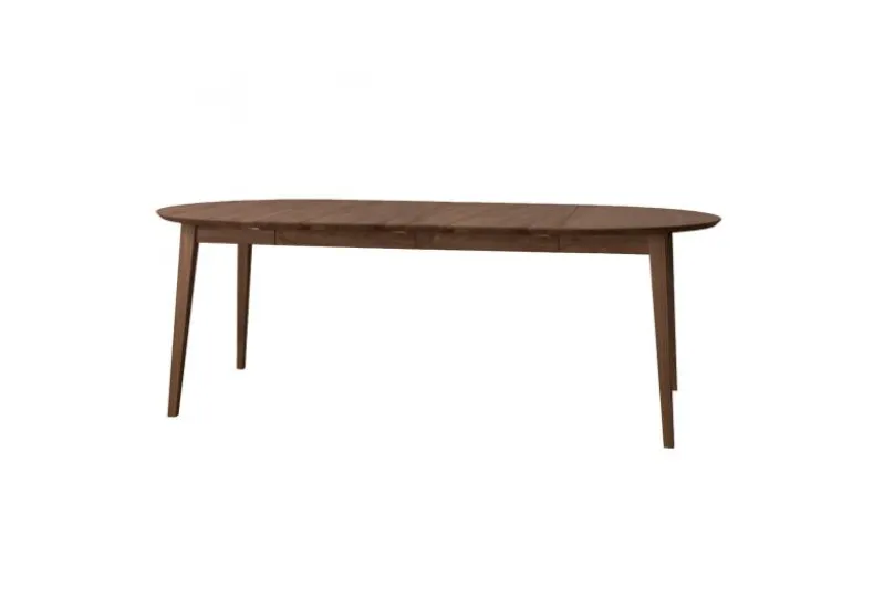 Tavolo rotondo allungabile rovere massello tabacco da 90 cm a 190 cm Orbetello
