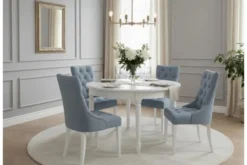 Tavolo rotondo bianco stile provenzale Princess 832