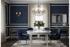 Tavolo rotondo bianco stile provenzale Princess 832
