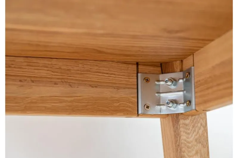 Tavolo rotondo in legno di rovere massello naturale 90 cm ORBETELLO