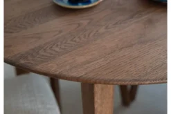 Tavolo rotondo rovere massello tabacco 110 cm Orbetello