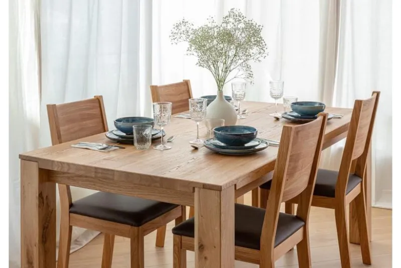Tavolo rovere massello chiaro 100x200 GAIA