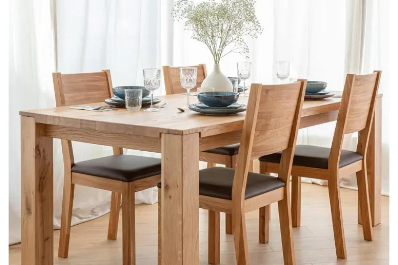 Tavolo rovere massello chiaro 100x200 GAIA